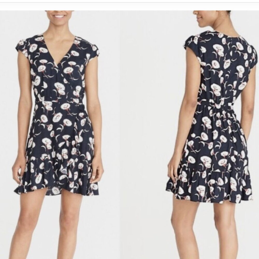 J. Crew‎ Mercantile Floral Faux Wrap Mini Dress 2